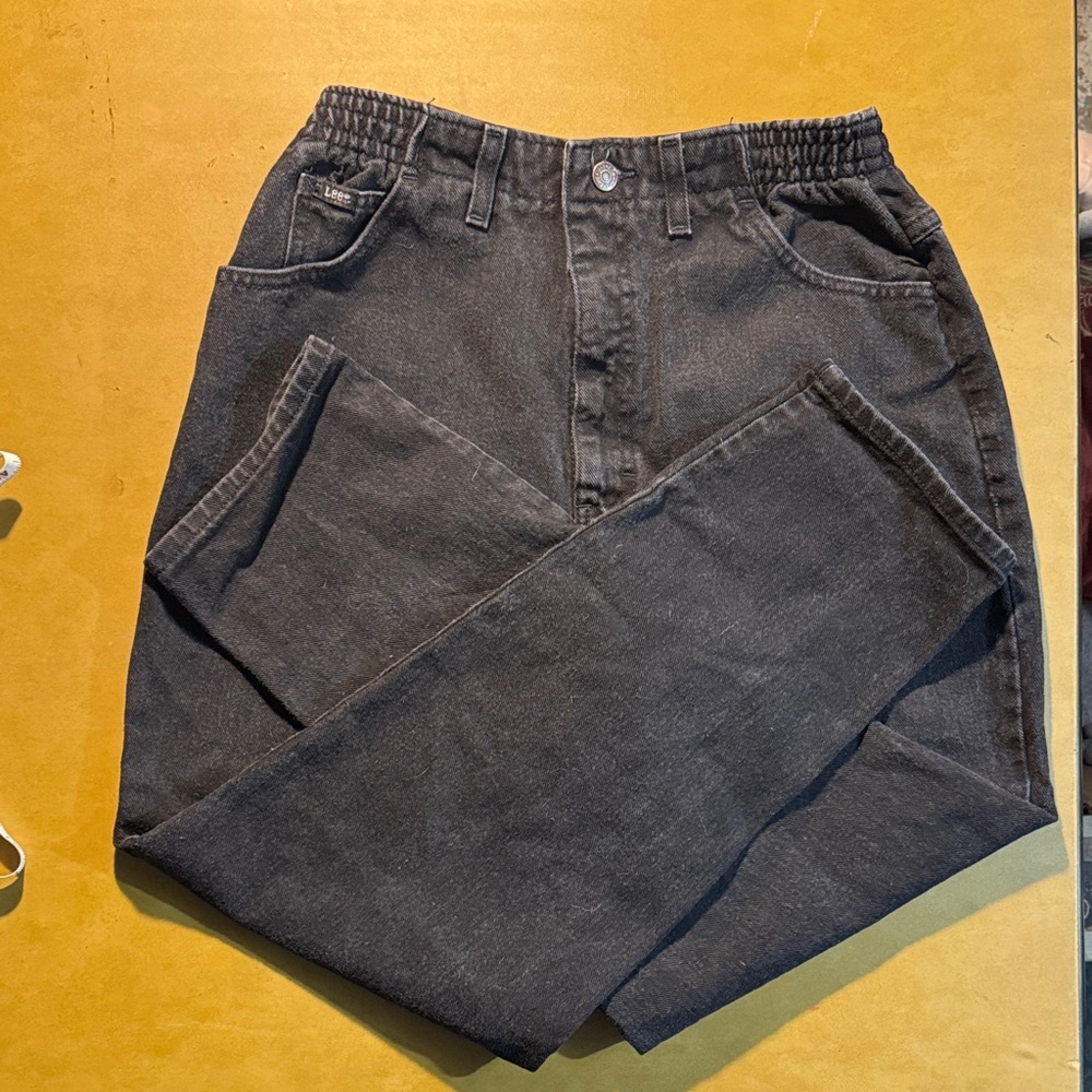 Lee Charcoal Elastic Waist Denim